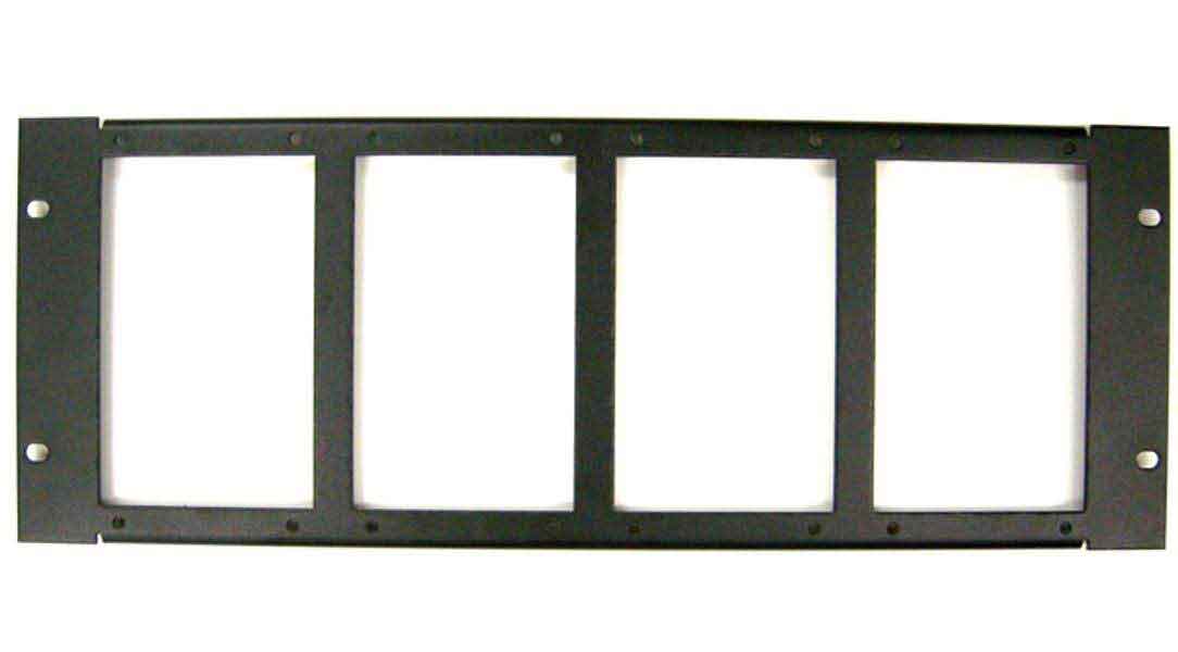 &Eacute;querre mont&eacute;e dans un tiroir 19 pouces pour le montage de quatre unit&eacute;s verticales BE1-50/51M, Basler p/n&nbsp;: 9252012001