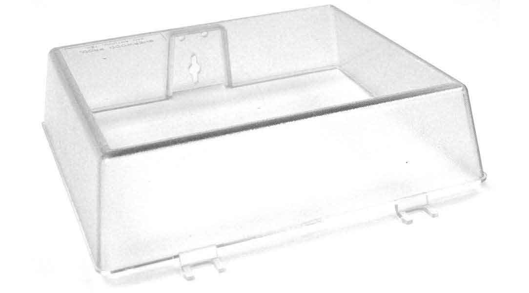 Durchsichtige Kunststoffabdeckung

