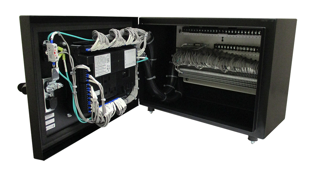 Aufsatzgehäuse mit geöffneter Tür